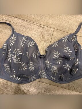 Panache Tango Underwire Bra with Silver Leaf Embroidery 34FF